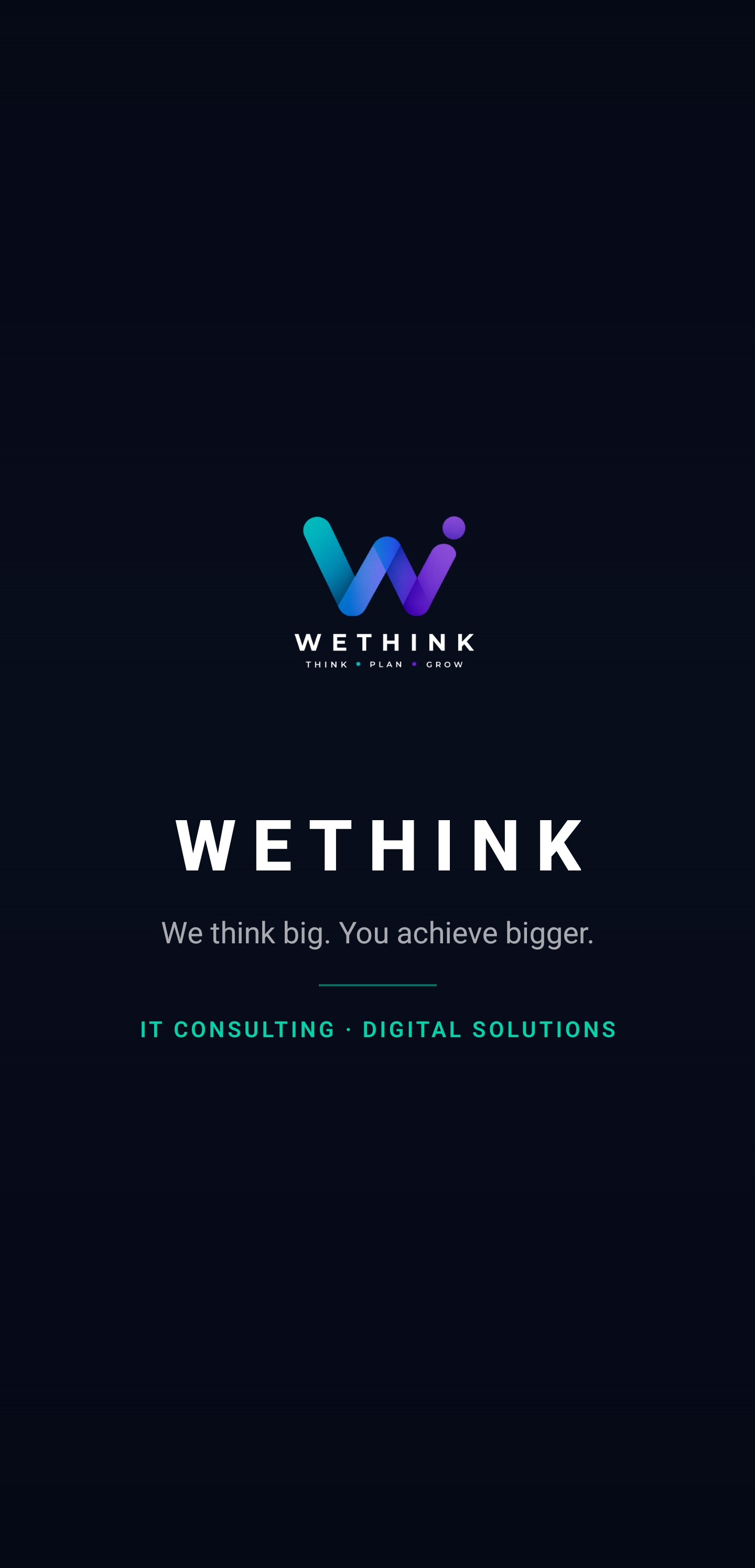 WeThink App — Splash