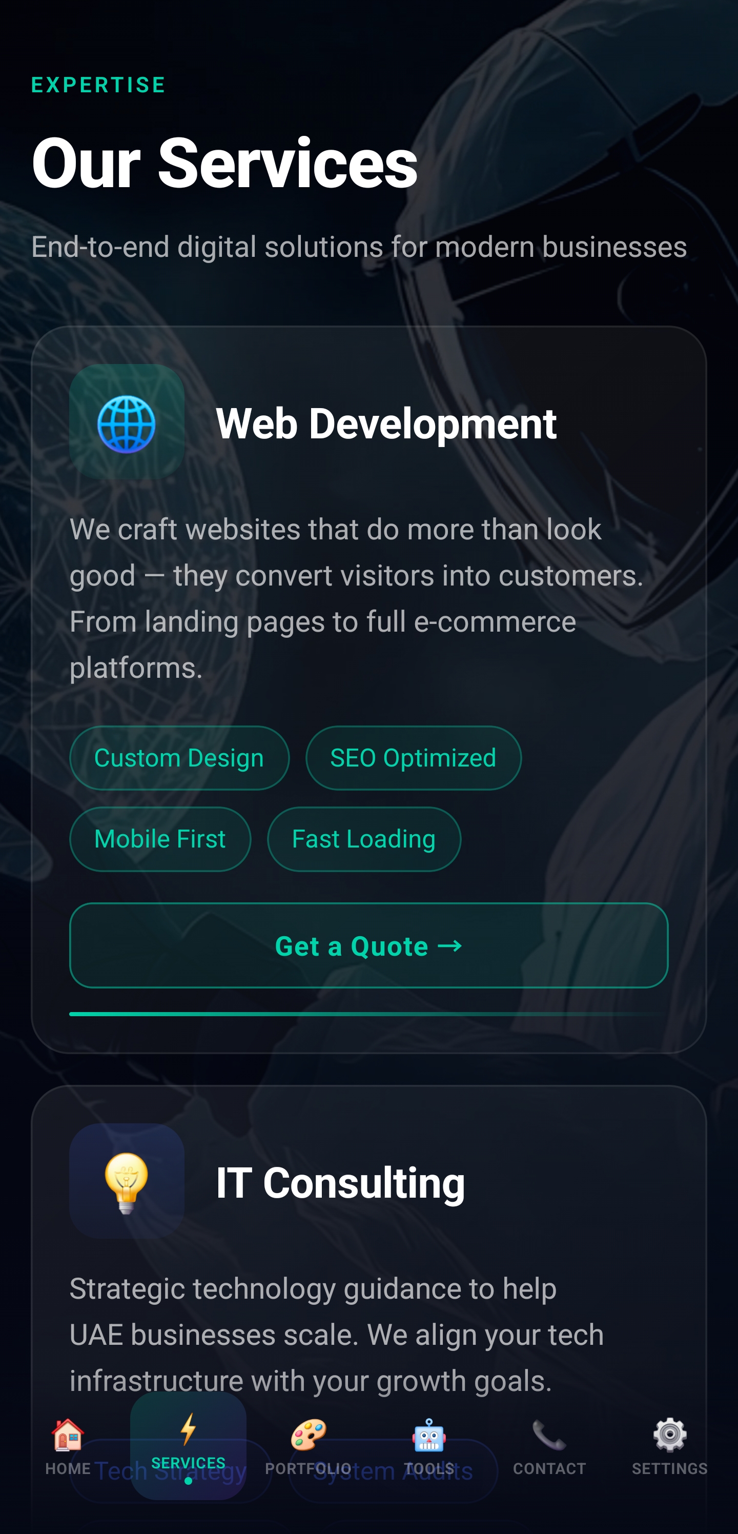 WeThink App — Services